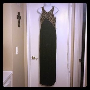 NWT vintage Laurence Kazar beaded gown